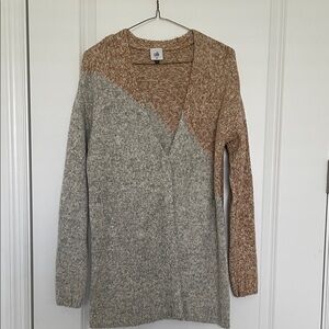 CAbi Women's Cardigan - Gray and Tan
